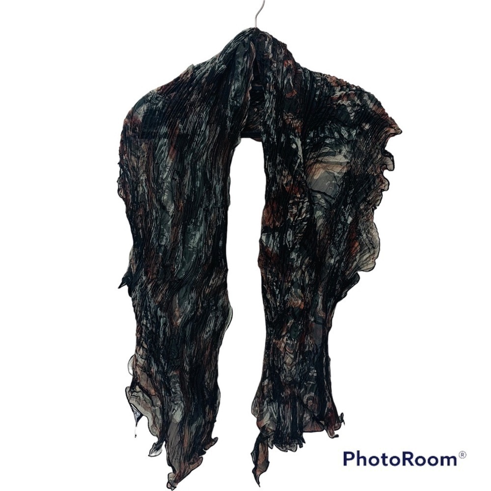 Michelle Marcuse Silk Handmade Hand Painted Scarf